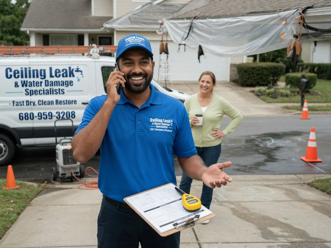 Ceiling Leak Cleanup Fontana, KS FAQs